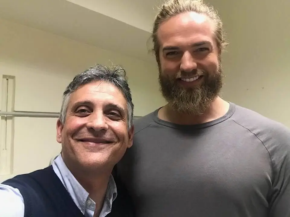 Il Dr Fermanelli con Lasse Matberg Il Dr Fermanelli con Lasse Matberg dietro le quinte di Ballando con le stelle