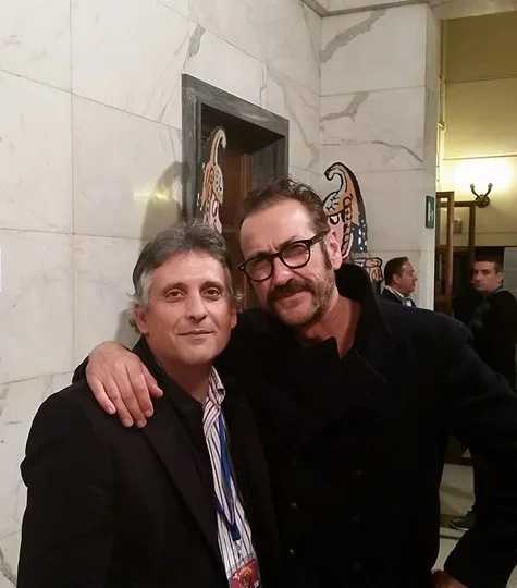 ll Dr Fermanelli con Marco Giallini ll Dr Fermanelli con Marco Giallini dietro le quinte di Ballando con le stelle